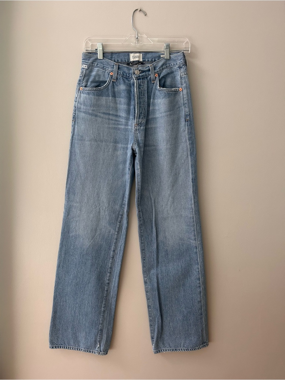 Annina High-Rise Straight Leg Jeans - Light Blue